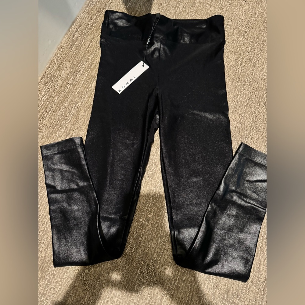 Koral black leggings. Small. New with tags